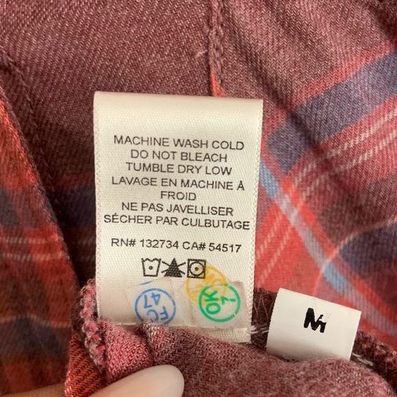 Cloth & Stone Plaid Short Sleeve Button Down Size Medium - Picture 8 of 8